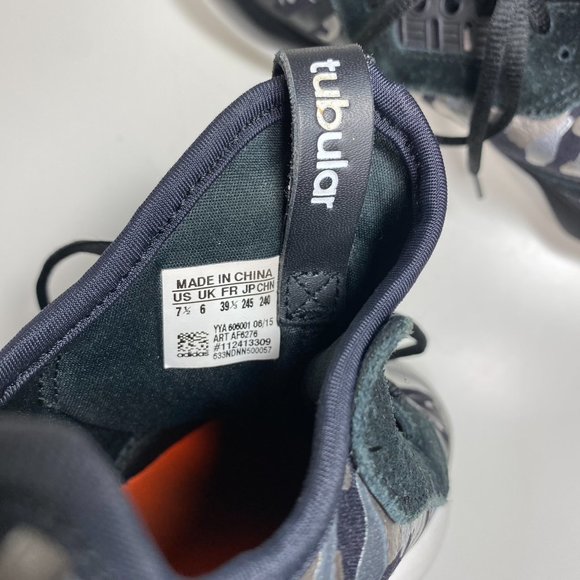 Adidas Originals Women Shoes Tubular Runner Trainer Athletic AF6276 Camo Sz 7.5 - Picture 11 of 15